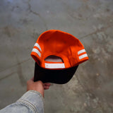 Orange and Brown Striped Hat